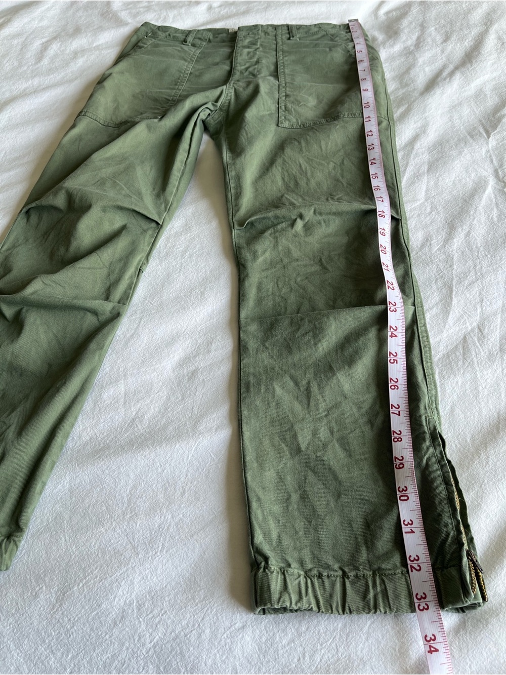 Nili Lotan Shon Cropped French Military Pants Army Green Size 4 Gorpcore Utility - Picture 10 of 16